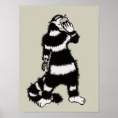 Spooky Cat Creater Skeleton Hand Skull Masker Poster (Voorkant)