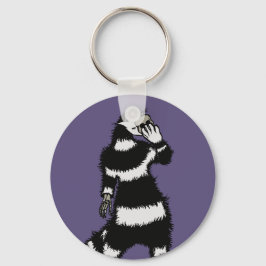 Spooky Cat Creater Skeleton Hand Skull Masker Sleutelhanger