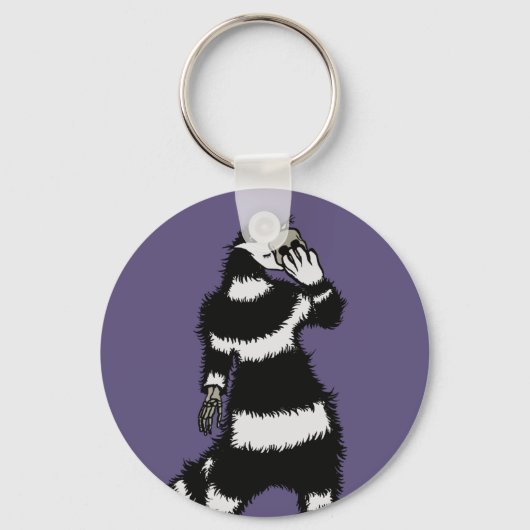 Spooky Cat Creater Skeleton Hand Skull Masker Sleutelhanger (Voorkant)