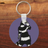 Spooky Cat Creater Skeleton Hand Skull Masker Sleutelhanger (Voorkant)