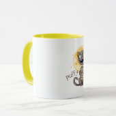 Spooky Cat en volle maan Mok (Voorkant links)