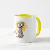 Spooky Cat en volle maan Mok (Voorkant rechts)