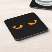 Spooky Cat Eyes Bier Onderzetter (Linkerzijde)