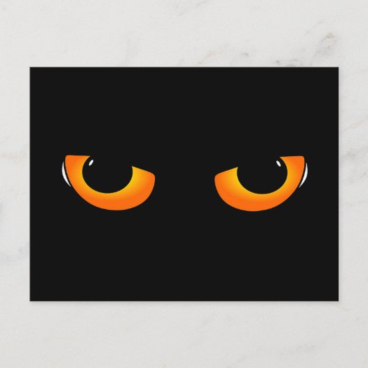 Spooky Cat Eyes Briefkaart (Voorkant)