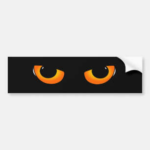 Spooky Cat Eyes Bumpersticker