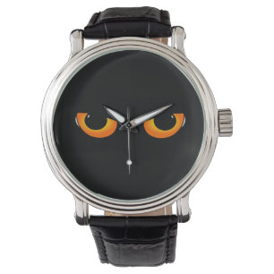Spooky Cat Eyes Horloge