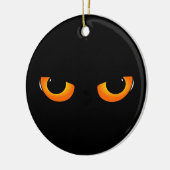 Spooky Cat Eyes Keramisch Ornament (Links)