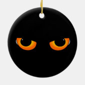 Spooky Cat Eyes Keramisch Ornament (Achterkant)