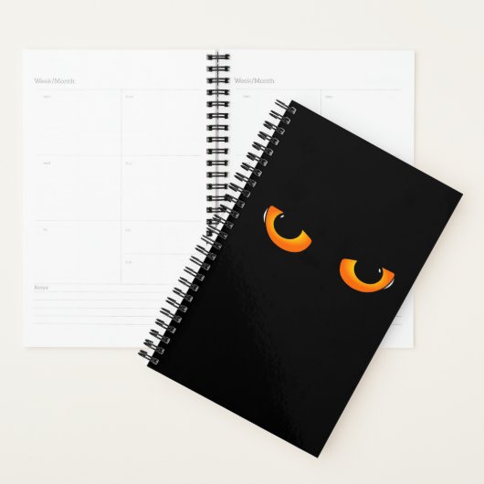 Spooky Cat Eyes Planner (Display)