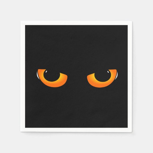 Spooky Cat Eyes Servet (Voorkant)