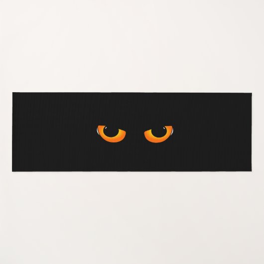 Spooky Cat Eyes Yogamat (Voorkant (horizontaal))
