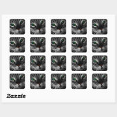 Spooky Cat Feline Soul Spirit Animal Vierkante Sticker (Vel)