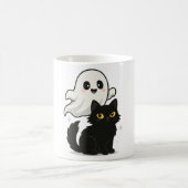 Spooky Cat & Ghost Mok – Schattigee Halloween Koff (Center)