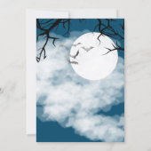 Spooky Cat Halloween Kids Birthday Party Kaart (Achterkant)