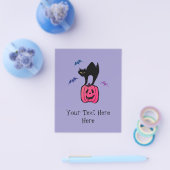 Spooky Cat Halloween Pumpkin Pop Art Flyer (Enkel)