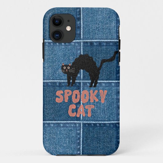 Spooky Cat iPhone Case (Achterkant)