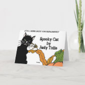 Spooky Cat Kaart (Achterkant)