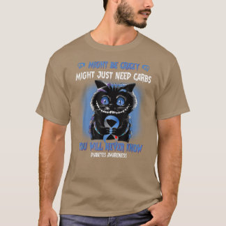 Spooky Cat kan een gekke blauwe lintdiabetes zijn  T-shirt