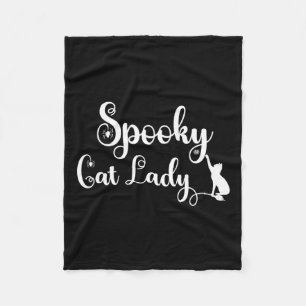 Spooky Cat Mom Shirt Fleece Deken