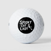 Spooky Cat Mom Spooky Cat Lady Halloween Cat Mom Golfballen (Voorkant)