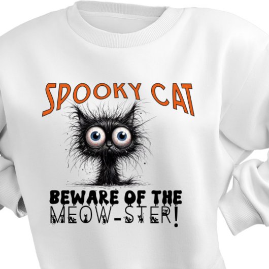 Spooky Cat Pas op voor de Meow-ster Trui