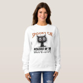 Spooky Cat Pas op voor de Meow-ster Trui (Voorkant volledig)