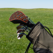 Spooky Cat & Pumpkins Golfheadcover (Insitu)