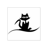 Spooky Cat Rubber Stamp Rubberstempel (Afrduk)