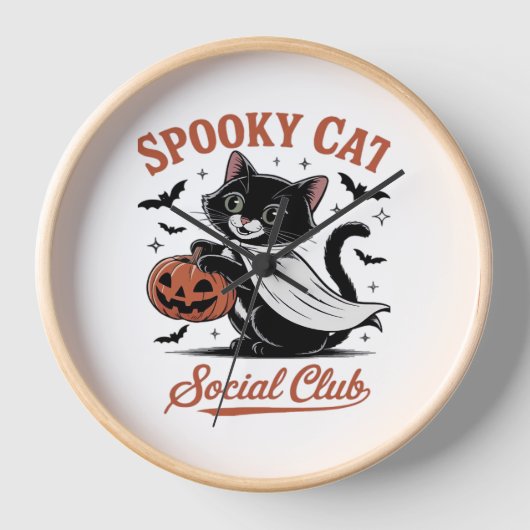 Spooky Cat Social Club PNG - Schattige Kitten Clas (Voorkant)