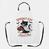 Spooky Cat Social Club PNG - Schattige Kitten Clas Schort (Voorkant)