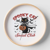 Spooky Cat Social Club PNG - Schattigee Halloween  (Voorkant)