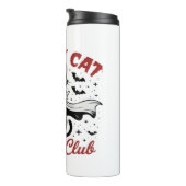 Spooky Cat Social Club PNG - Schattigee Halloween  Thermosbeker (Geroteerd rechts)