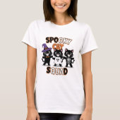 Spooky Cat Squad T-shirt (Voorkant)