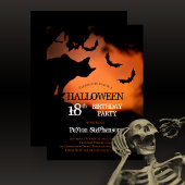 Spooky Cat | Vat Halloween 18e verjaardag Kaart