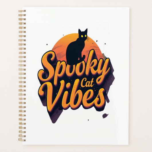 Spooky Cat Vibes 2 Planner (Voorkant)