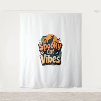 Spooky Cat Vibes Wandkleed