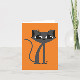 Spooky Cat - Wenskaart Kaart