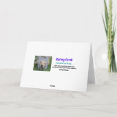 Spooky Cat ziet dode mensen Funny Halloween Kaart (Achterkant)