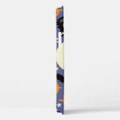 Spooky Cats Pompoenen Paarse Patroon Case-Mate iPhone Case (Achterkant / Rechts)
