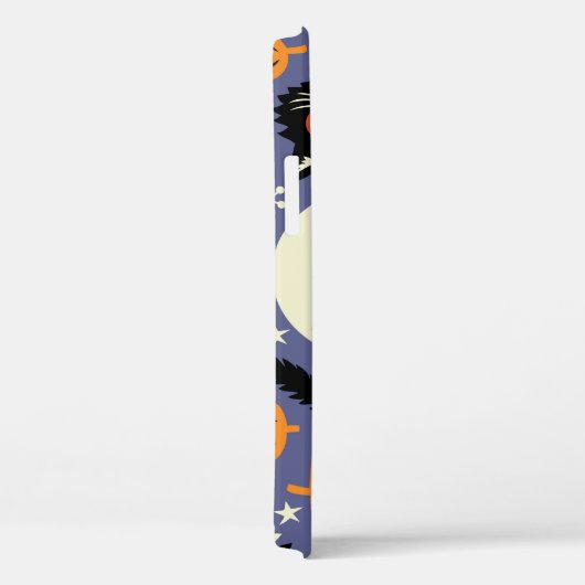 Spooky Cats Pompoenen Paarse Patroon Case-Mate iPhone Case (Achterkant / Rechts)