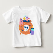 Spooky Cauldron Ghost Candle Halloween Art Design (Voorkant)