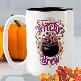 Spooky  Cauldron Halloween Witch Brew Tweekleurige Koffiemok