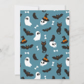 Spooky Celebration Boy Halloween Verjaardag Kaart (Achterkant)