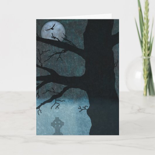 Spooky Cemetery card Kaart (Voorkant)
