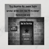 Spooky Cemetery Crypt Halloween uitnodigingen (Voorkant / Achterkant)