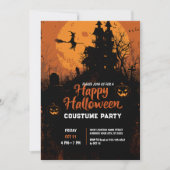 Spooky Charm Halloween Party Kaart (Voorkant)