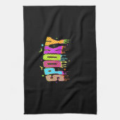 Spooky Checkered Halloween Theedoek (Verticaal)