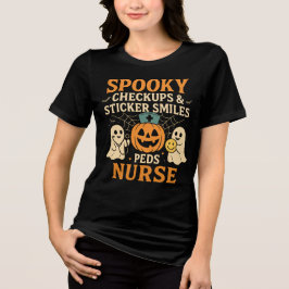 Spooky Checkups & Sticker Smiles Halloween Tri-Blend Shirt