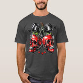 Spooky Cherry Halloween Bow T-shirt (Voorkant)