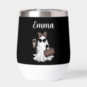 Spooky Chic Custom Name Leopard Holiday Halloween (Achterkant)